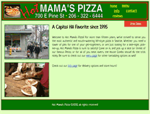 Tablet Screenshot of hot-mamaspizza.com